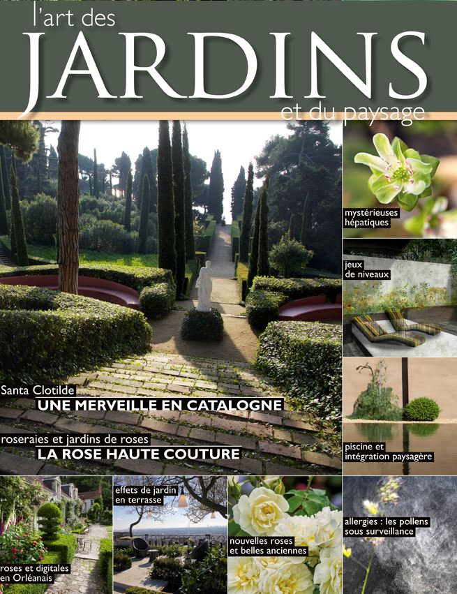 couverture 1 de l'art des jardins article paysagiste Clermont-Ferrand