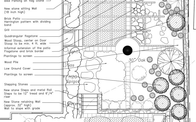 étapes de projet Créer un patio autour d'un chêne paysagiste Clermont-Ferrand