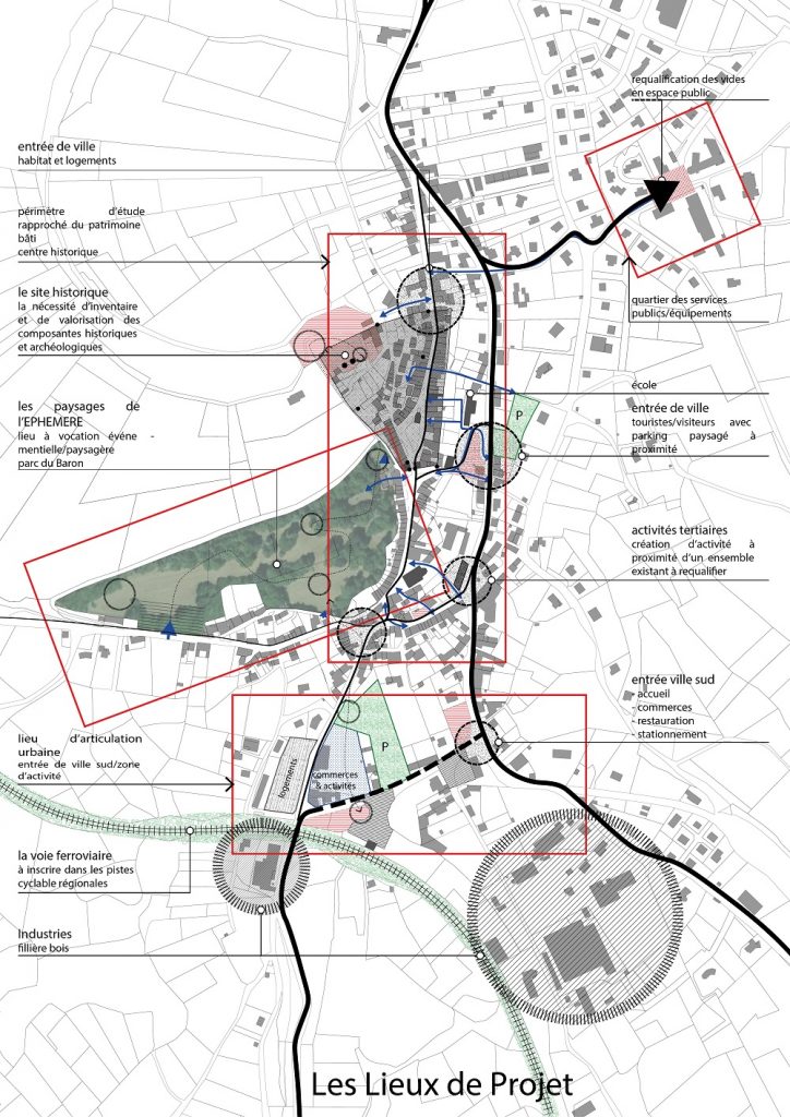 projet revitalisation centre bourg Allègre paysagiste Clermont-Ferrand 2