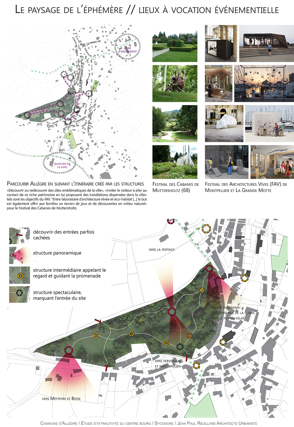 projet revitalisation centre bourg Allègre paysagiste Clermont-Ferrand 6